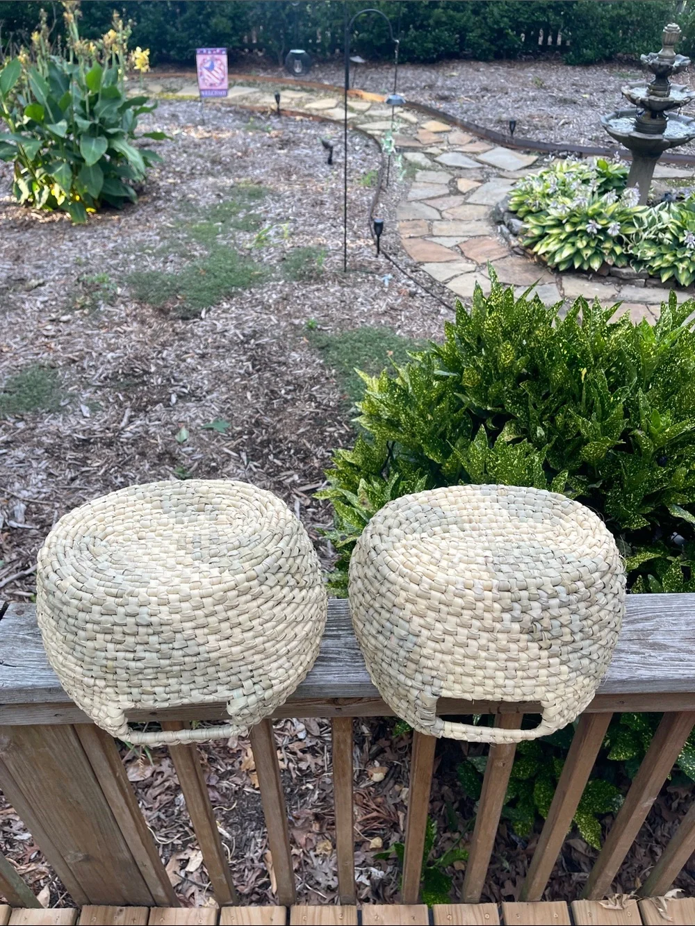 Anthropologie Seagrass Storage Basket set